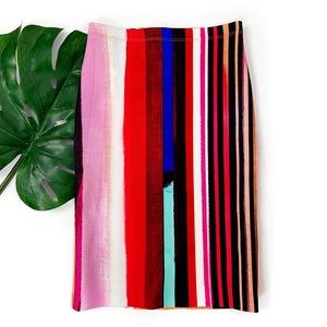 Clover canyon eclipse neoprene striped print skirt